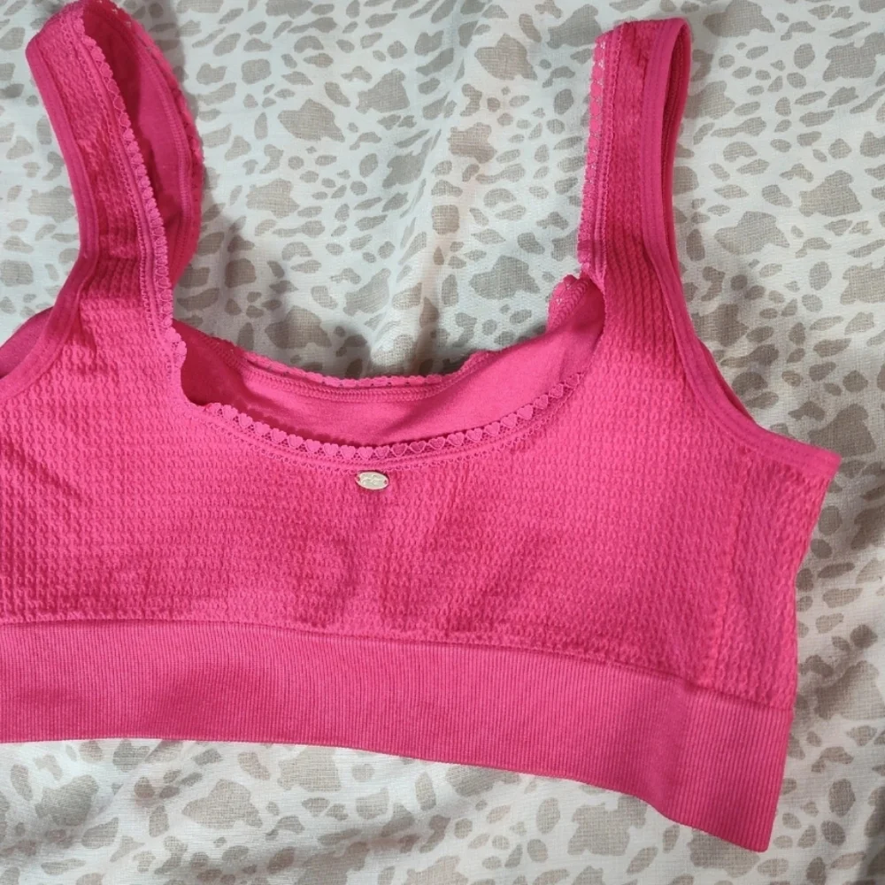 Jessica Simpson Red Pink Bralette Large